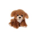 Soft toy dog sitting brown