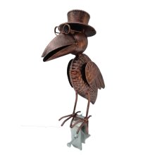 Gutter figure Dr. Raven copper colored 40 cm