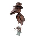 Gutter figure Dr. Raven copper colored 40 cm