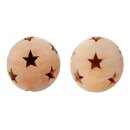 Terracotta ball "Stars", small set of 2