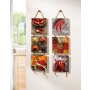 Wall hanger "Spicy", set of 2 wood on hemp cord