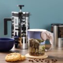Tasse Elefant Henkel mit Savanne Abziehbild
