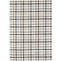 Jacquard Geschirrtuch, Halbleinen, Karo sortiert, braun-graubraun, 50 x 70 cm Küchentuch