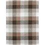 Jacquard Geschirrtuch, Halbleinen, Karo sortiert, braun-graubraun, 50 x 70 cm Küchentuch