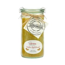 Bougie Parfumée jaune miel avec parfum Strudel aux pommes chaud Mini-Jumbo