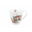 A cup on a jumbo foot 480 ml VINTAGE FLOWERS WHITE