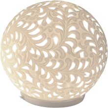 Lampe boule décorative - Harmonie Romantique, env. 24 cm, céramique