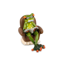 Figurine de grenouille rigolote "retraité