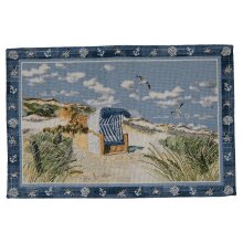 Maritieme Placemat Strandstoel I ca. 23 x 33 cm