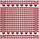 Frottier Küchentuch | 50x50cm Rot