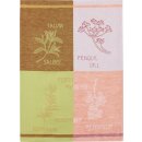 3er Set Küchentuch Kräuter Jacquard