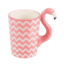 Tasse Becher Flamingo Keramik