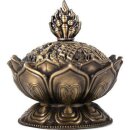 Metal incense holder lotus