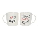 Cup Mug Coffee Pot "Mr & Mrs