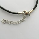 Pendentif Yin-Yang avec collier en cuir synthétique