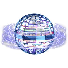 Hoverball Vliegende Bollen Vliegende LED Bal Boemerang Blauw