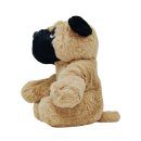 Sitting plush pug 16 cm