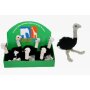 Plush ostrich, approx. 30 cm, polyester, washable