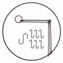 Flower and herb dryer, metal, approx. 35.4 × 35.4 × 40 cm