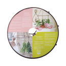 Flower and herb dryer, metal, approx. 35.4 × 35.4 × 40 cm