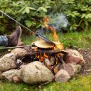 Waffle iron for the campfire