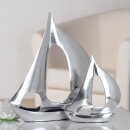 Sculpture en aluminium "Bateau" poli, env. 21 cm