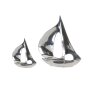 Sculpture en aluminium "Bateau" poli, env. 21 cm