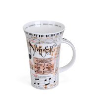 Becher Glencoe Music mit traumhaften Noten und Klaviertasten, Musik Tasse aus Porzellan