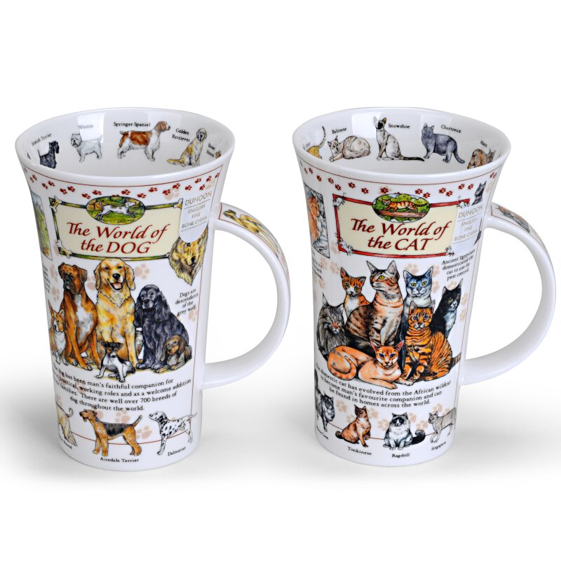 Becher Glencoe World of the Cats auf Porzellan, erstklassige Katzenta, 34,95 €