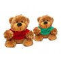 Beer met Shirt Beterschap 16cm Rood