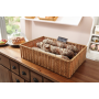 Poly display mand, ca. 60 × 40 × 15 cm, bruin, geweven