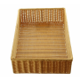 Poly display mand, ca. 60 × 40 × 15 cm, bruin, geweven