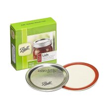 12 deksels voor ball mason jar deksels - gewone mond potten