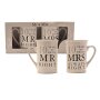 Amore Set cadeau 10 ans de mariage Set de tasses