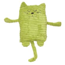 Wärmetier Katze, grün, 17 x 26 cm, Füllung herausnehmbar…