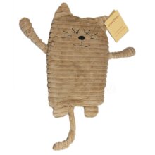 Animal chauffant chat, beige, 17 x 26 cm, remplissage amovible...