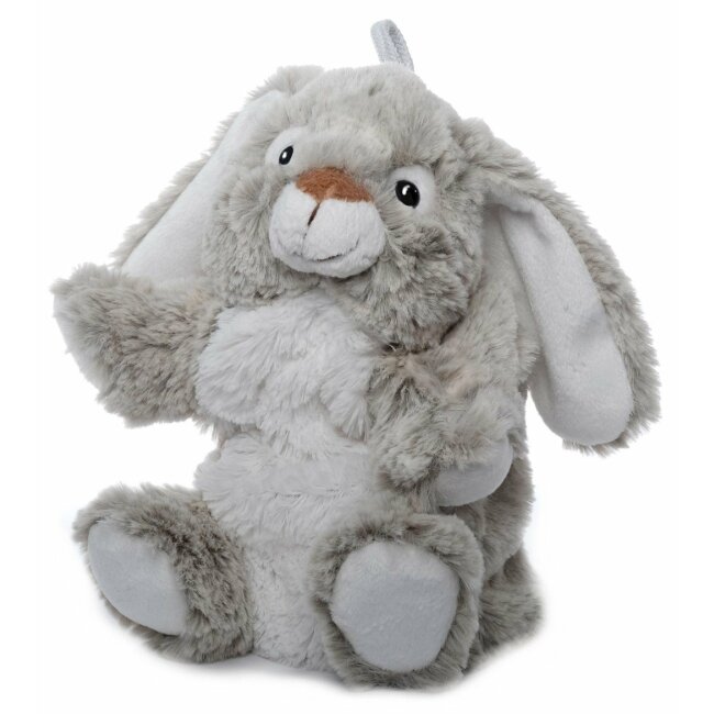 Hand puppet bunny gray -white 22 cm