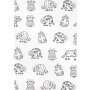 HL Køkkenhåndklædeprint "Cat row" 50x70