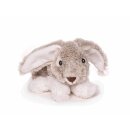 Bunny Hasi cuddly toy lying gray mottled 14 cm