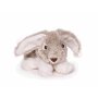 Bunny Hasi knuffel liggend grijs gevlekt 14 cm