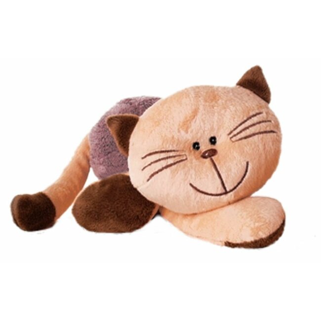 Cat Mia cuddly toy lying 32 cm