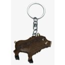 Pendentif sanglier, env. 11 cm, fait main, bois...