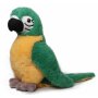 Parrot Peter cuddly toy green-yellow, about 20 cm