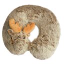 Nackenhörnchen für Kinder Elch beige meliert
