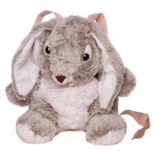 Kids backpack bunny gray white