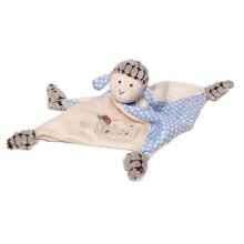 Schmusetuch Schaf Sweety creme-blau 24 x 24 cm