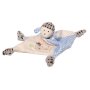 Schmusetuch Schaf Sweety creme-blau 24 x 24 cm