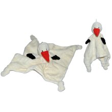 Cuddle cloth stork Adebar 27 x 25 cm