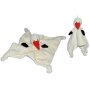 Cuddle cloth stork Adebar 27 x 25 cm