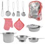 12-piece cooking set for childrens kitchen